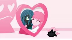 Size: 1676x943 | Tagged: safe, artist:mixermike622, derpibooru import, queen chrysalis, oc, oc:fluffle puff, equestria girls, photo