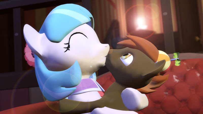 Size: 1920x1080 | Tagged: 3d, button mash, cocomash, coco pommel, crack shipping, derpibooru import, female, gmod, kissing, male, safe, shipping, straight, straight shota