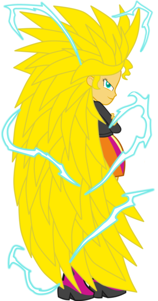 Size: 648x1232 | Tagged: safe, artist:gonzalossj3, derpibooru import, sunset shimmer, equestria girls, dragon ball z, super saiyan 3