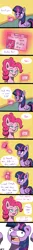 Size: 500x3750 | Tagged: safe, artist:sonikku001, derpibooru import, pinkie pie, twilight sparkle, twilight sparkle (alicorn), alicorn, pony, comic, female, id card, mare, mermaid man and barnacle boy iii, parody, spongebob squarepants, wallet