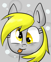 Size: 173x211 | Tagged: safe, artist:vdru7, derpibooru import, derpy hooves, pegasus, pony, female, mare, pixiv, portrait, solo