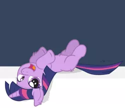 Size: 600x518 | Tagged: artist:dm29, cute, derpibooru import, filly, fluffy, fuzznums, julian yeo is trying to murder us, looking at you, on back, open mouth, safe, smiling, solo, tumblr, twiabetes, twilight sparkle