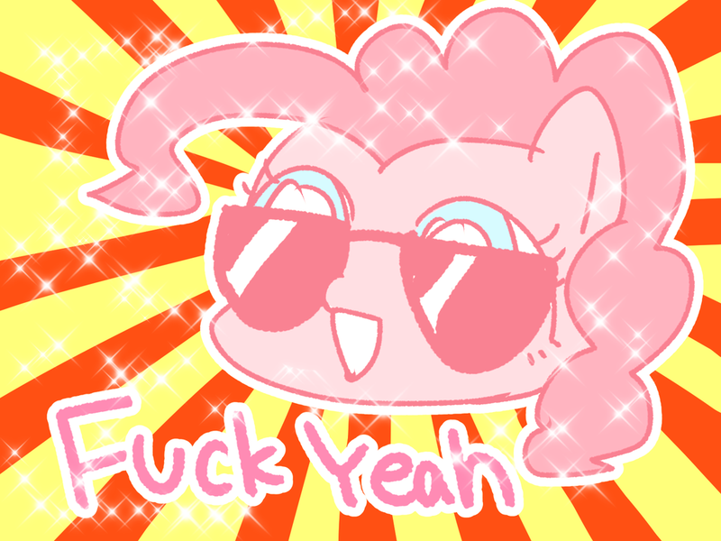 Size: 1024x768 | Tagged: artist:momo, cute, derpibooru import, diapinkes, pinkie pie, reaction image, safe, solo, vulgar