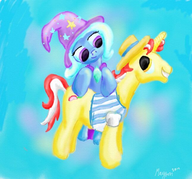 Size: 700x650 | Tagged: safe, artist:maxayson, derpibooru import, flim, trixie, pony, unicorn, female, flixie, male, mare, shipping, straight