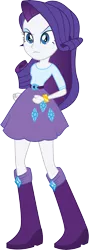 Size: 2911x8181 | Tagged: safe, artist:illumnious, derpibooru import, rarity, equestria girls, rainbow rocks, absurd resolution, adobe illustrator, angry, annoyed, bracelet, clothes, fist, jewelry, simple background, skirt, solo, transparent background, vector