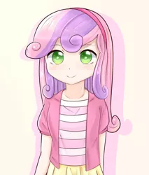 Size: 1024x1200 | Tagged: safe, artist:shouyu musume, derpibooru import, sweetie belle, equestria girls, cute, humanized, pixiv, solo