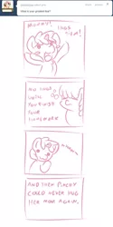 Size: 480x960 | Tagged: artist:haute-claire, ask, ask ruby pinch, berry punch, berryshine, comic, hug, ruby pinch, safe, tumblr