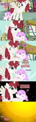 Size: 1120x3780 | Tagged: safe, artist:beavernator, derpibooru import, princess celestia, oc, oc:fausticorn, pony, all glory to the beaver grenadier, baby, baby pony, cewestia, cloudsdale, comic, cute, cutelestia, filly, ponyville, space, stars, sun