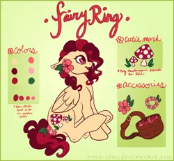 Size: 1010x933 | Tagged: safe, artist:noxxplush, derpibooru import, oc, oc:fairy ring, unofficial characters only, pegasus, pony, reference sheet, solo