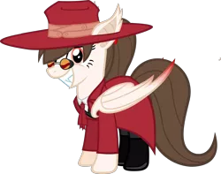 Size: 3433x2712 | Tagged: safe, artist:zacatron94, derpibooru import, oc, oc:rose petal, unofficial characters only, bat pony, pony, alucard, cosplay, hellsing, high res, simple background, solo, transparent background, vector