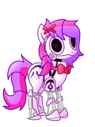 Size: 1536x2048 | Tagged: safe, artist:birdivizer, derpibooru import, oc, oc:silent song, unofficial characters only, robot, ponysona, solo