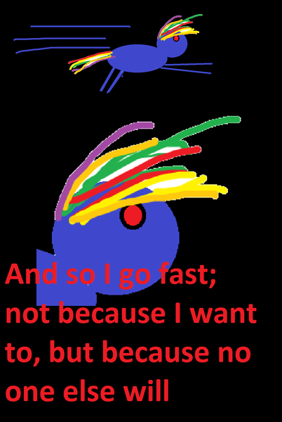 Size: 1408x2104 | Tagged: 1000 hours in ms paint, artist needed, comic sans, crossover, derpibooru import, gotta go fast, ms paint, rainbow dash, safe, sanic, sonic the hedgehog, sonic the hedgehog (series)