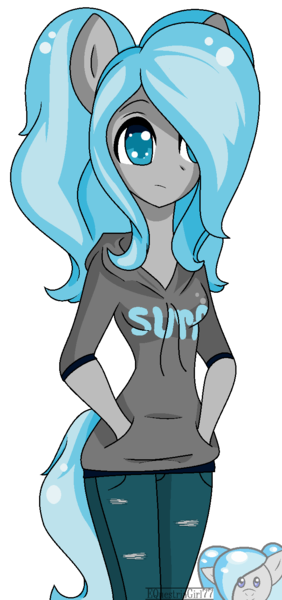 Size: 700x1488 | Tagged: ambiguous facial structure, anthro, artist:equestriagurl77, derpibooru import, oc, oc:tide, safe, solo, unofficial characters only