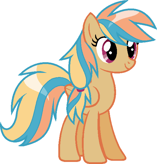 Size: 533x556 | Tagged: artist:archerinblue, artist:fillivanilli, derpibooru import, magical lesbian spawn, oc, oc:apple crusher, offspring, parent:applejack, parent:rainbow dash, parents:appledash, safe, simple background, solo, transparent background, unofficial characters only