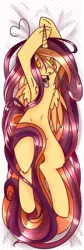 Size: 1009x3000 | Tagged: safe, artist:ruef, derpibooru import, oc, oc:lessi, unofficial characters only, pony, armpits, body pillow, body pillow design, collar, fake horn