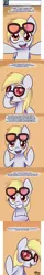 Size: 700x4344 | Tagged: safe, artist:solar-slash, derpibooru import, derpy hooves, pegasus, pony, ask pinkie pie solutions, ask, comic, cute, dreamy, female, glasses, mare, solo, tumblr