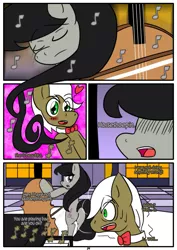 Size: 1233x1740 | Tagged: artist:otakon, comic, comic:octavia, derpibooru import, female, frederic horseshoepin, fredtavia, male, octavia melody, safe, shipping, straight