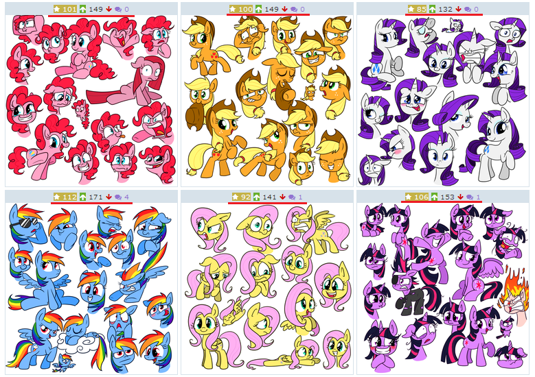 Size: 779x550 | Tagged: safe, artist:vdru7, derpibooru import, applejack, fluttershy, pinkie pie, rainbow dash, rarity, twilight sparkle, twilight sparkle (alicorn), alicorn, pony, derpibooru, exploitable meme, female, juxtaposition, juxtaposition win, mane six, mare, meme, meta