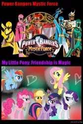 Size: 602x898 | Tagged: applejack, big crown thingy, derpibooru import, fluttershy, mane six, mystic force, pinkie pie, power rangers, rainbow dash, rarity, safe, twilight sparkle