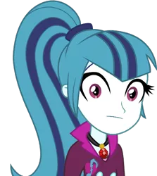 Size: 514x575 | Tagged: safe, derpibooru import, edit, sonata dusk, equestria girls, looking at you, simple background, stare, staring into your soul, transparent background