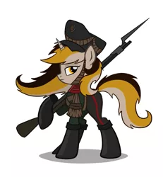 Size: 871x943 | Tagged: artist:cogwheel98, gun, nation ponies, rifle, russian empire, safe, solo, weapon