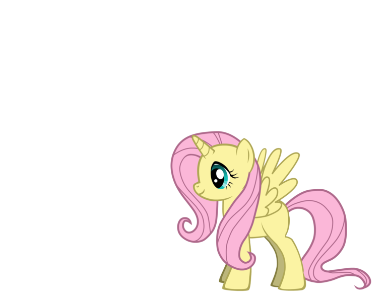 Size: 3320x2600 | Tagged: safe, derpibooru import, fluttershy, alicorn, pony, pony creator, fluttercorn, race swap, solo