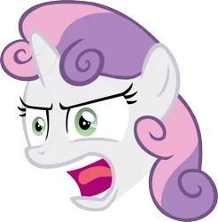 Size: 1000x1017 | Tagged: safe, artist:elzielai, derpibooru import, sweetie belle, faic, simple background, solo, transparent background, vector