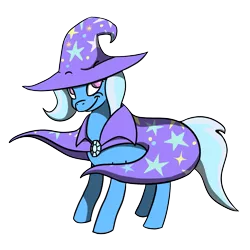 Size: 1651x1651 | Tagged: safe, artist:adamclowery, derpibooru import, trixie, pony, unicorn, female, mare, simple background, smiling, solo, transparent background
