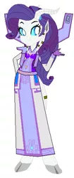 Size: 239x571 | Tagged: safe, artist:selenaede, derpibooru import, rarity, draenei, equestria girls, priest, redesign, solo, warcraft, world of warcraft