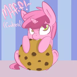 Size: 1000x1000 | Tagged: artist:tentacuddles, ask, ask pinchy, cookie, derpibooru import, ruby pinch, safe, solo, tumblr