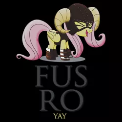 Size: 550x550 | Tagged: artist:broniesunite, artist:drawponies, clothes, derpibooru import, dovahkiin, dovahshy, flutteryay, fus-ro-dah, merchandise, redbubble, safe, skyrim, solo, text, the elder scrolls, t-shirt, yay