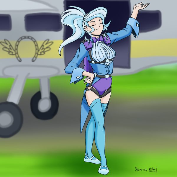 Size: 2000x2000 | Tagged: air ponyville, artist:phallen1, artist:shoxxe, derpibooru import, human, humanized, light skin, parachute, plane, safe, skydiving, trixie