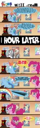 Size: 732x2300 | Tagged: artifact, artist:jamescorck, comic, computer, derpibooru import, fanfic:cupcakes, pinkie pie, rainbow dash, safe, the human centipede