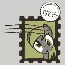 Size: 550x550 | Tagged: artist:dfragrance, clothes, derpibooru import, derpy hooves, merchandise, ponyville, redbubble, safe, shirt, solo, stamp, sticker, text