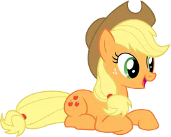 Size: 6000x4795 | Tagged: absurd resolution, applejack, artist:slb94, derpibooru import, safe, simple background, sitting, transparent background, vector