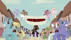 Size: 1280x720 | Tagged: derpibooru import, equal town banner, equal town banner meme, exploitable meme, ganondorf, hijacked by ganon, hyrule warriors, i stand with ganondorf, jim sterling, meme, safe, starlight glimmer, the cutie map, the legend of zelda