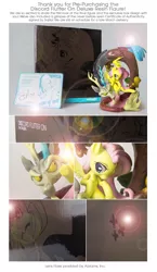 Size: 927x1596 | Tagged: artist:sambragg, derpibooru import, discord, figure, fluttershy, lens flare, merchandise, safe, welovefine