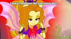 Size: 960x534 | Tagged: safe, derpibooru import, screencap, adagio dazzle, equestria girls, rainbow rocks, agent smith, fin wings, image macro, meme, nostalgia critic, ponied up, roflbot, solo, text, the matrix