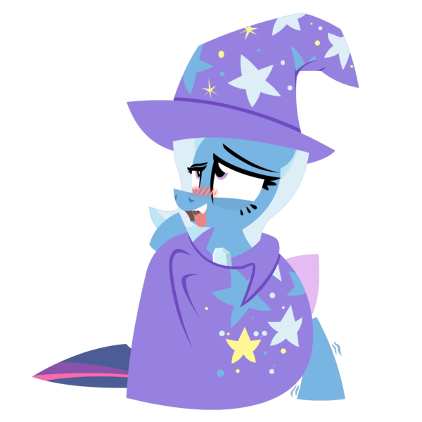 Size: 1280x1280 | Tagged: suggestive, artist:zvn, derpibooru import, trixie, twilight sparkle, pony, unicorn, ahegao, blushing, female, implied sex, lesbian, mare, shipping, simple background, tongue out, transparent background, twixie