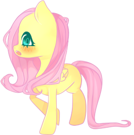 Size: 276x278 | Tagged: artist:ladygarabatoslokos, derpibooru import, fluttershy, safe, simple background, solo, transparent background