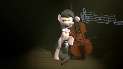 Size: 2560x1440 | Tagged: 3d, artist:thespahthatspies, cello, derpibooru import, eyes closed, musical instrument, music notes, octavia melody, safe, solo, source filmmaker