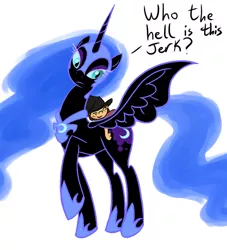 Size: 634x699 | Tagged: artist:sir-dangereaux, derpibooru import, nightmare moon, oc, safe