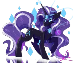 Size: 3500x3000 | Tagged: artist:rayadra, derpibooru import, nightmare rarity, safe, simple background, solo, transparent background