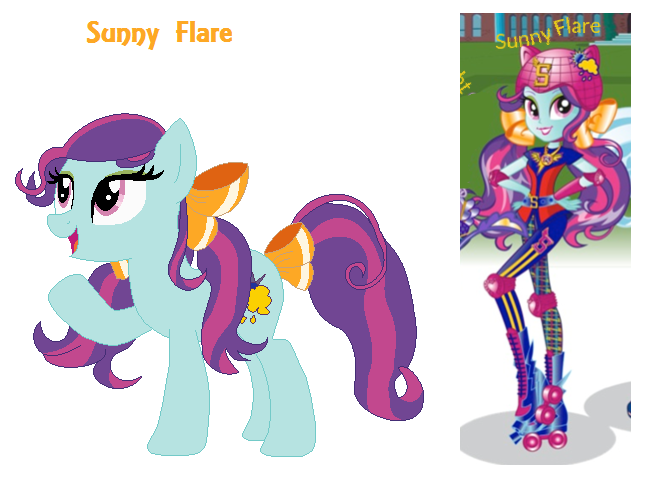 Size: 660x500 | Tagged: safe, artist:berrypunchrules, derpibooru import, sunny flare, ponified, earth pony, pony, equestria girls, friendship games, adoraflare, bow, cute, equestria girls ponified, pigtails, self ponidox