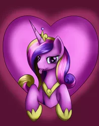 Size: 3300x4200 | Tagged: safe, artist:grennadder, derpibooru import, princess cadance, :p, heart eyes, solo, tongue out, wingding eyes