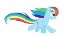 Size: 1277x634 | Tagged: animated, artist:pupster0071, derpibooru import, flapping, rainbow dash, running, safe, solo