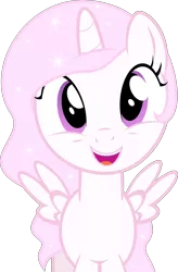 Size: 3600x5497 | Tagged: safe, artist:fuzzybrushy, derpibooru import, princess celestia, alicorn, pony, cewestia, cute, filly, pink-mane celestia, simple background, solo, transparent background, vector, younger