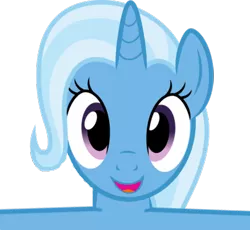 Size: 392x361 | Tagged: safe, artist:comfydove, derpibooru import, trixie, pony, unicorn, bronybait, female, happy, hug, looking at you, mare, simple background, solo, transparent background, vector