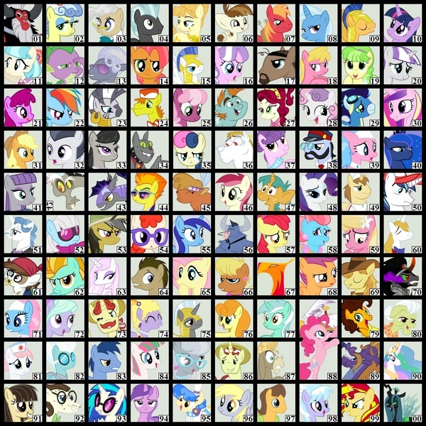 Size: 1050x1050 | Tagged: safe, derpibooru import, all aboard, aloe, amethyst star, apple bloom, applejack, aunt orange, babs seed, berry punch, berryshine, big macintosh, blossomforth, blues, bon bon, braeburn, bulk biceps, caramel, carrot cake, carrot top, cheerilee, cheese sandwich, cherry berry, cherry jubilee, chickadee, cloudchaser, coco pommel, cranky doodle donkey, cup cake, daring do, derpy hooves, diamond tiara, discord, doctor whooves, donut joe, fancypants, featherweight, flam, flash sentry, fleetfoot, fleur-de-lis, flim, flitter, fluttershy, gilda, gizmo, golden harvest, granny smith, hoity toity, iron will, jesús pezuña, king sombra, lightning dust, lily, lily valley, little strongheart, lord tirek, lotus blossom, lyra heartstrings, lyrica lilac, maud pie, mayor mare, minuette, ms. harshwhinny, ms. peachbottom, noteworthy, nurse coldheart, nurse redheart, nurse snowheart, nurse sweetheart, octavia melody, philomena, photo finish, pinkie pie, pipsqueak, prince blueblood, princess cadance, princess celestia, princess luna, queen chrysalis, rainbow dash, rarity, roseluck, rover, rumble, sapphire shores, scootaloo, shining armor, silver spoon, snails, snips, soarin', spike, spitfire, steven magnet, sunset shimmer, suri polomare, sweetie belle, sweetie drops, thunderlane, time turner, trixie, twilight sparkle, twilight sparkle (alicorn), twilight velvet, twist, vinyl scratch, wild fire, zecora, alicorn, buffalo, diamond dog, donkey, dragon, earth pony, gryphon, pegasus, pony, unicorn, zebra, bon bon is not amused, breaking the fourth wall, cutie mark crusaders, everypony, fourth wall, mane seven, mane six, night guard, royal guard, wall of tags