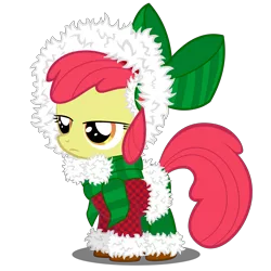 Size: 8000x8000 | Tagged: absurd resolution, apple bloom, artist:cheshiretwilight, christmas, derpibooru import, safe, simple background, solo, transparent background, unamused, vector